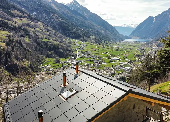 The View, Alleinstehendes 4½ Zi Berghaus Oberhalb * 波斯基亚沃